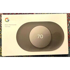 Google Nest Thermostat Trim Plate Kit Charcoal Gray GZZN7 GA02086-US NIB Smart